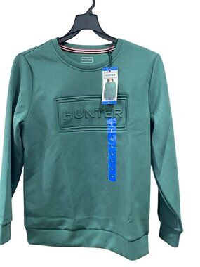 Women's Embossed Pullover, Hunter, L, Green, NWT